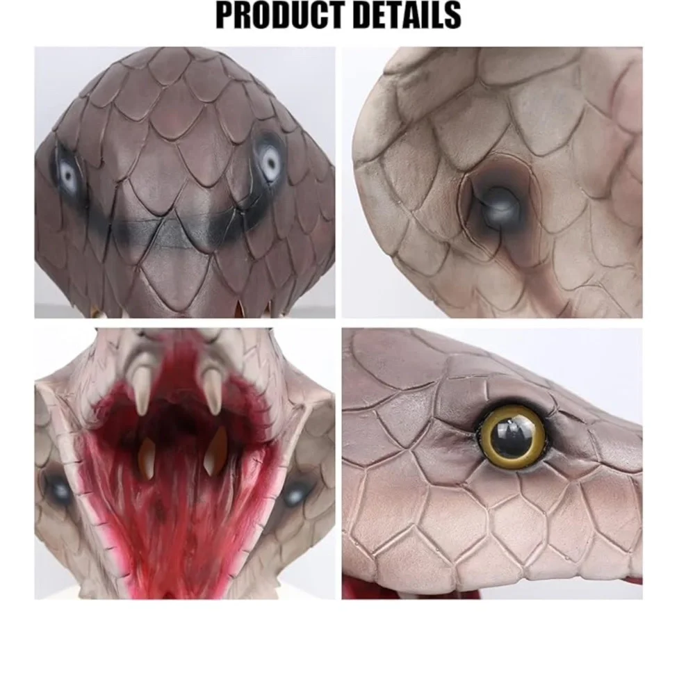 Realistic Cobra Mask - Animal Snake